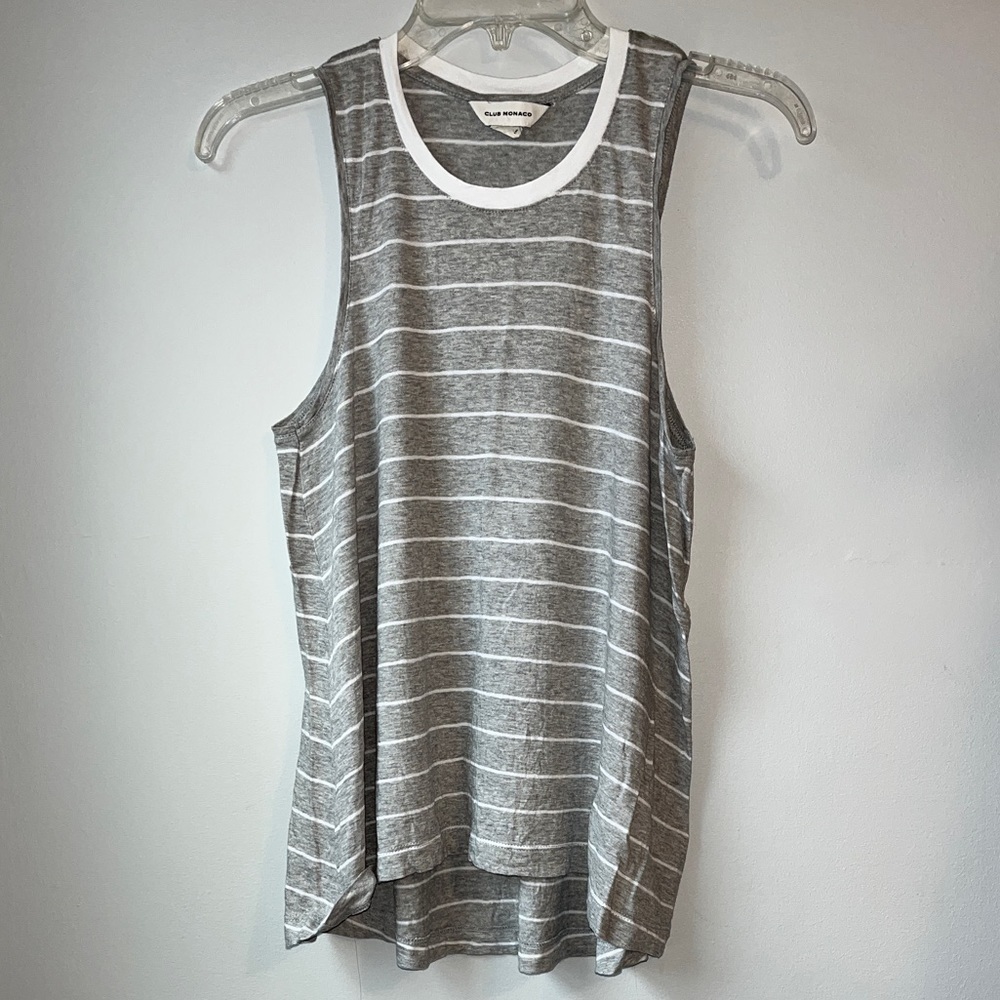 Club Monaco Sleeveless Lightweight Crewneck Tank Top